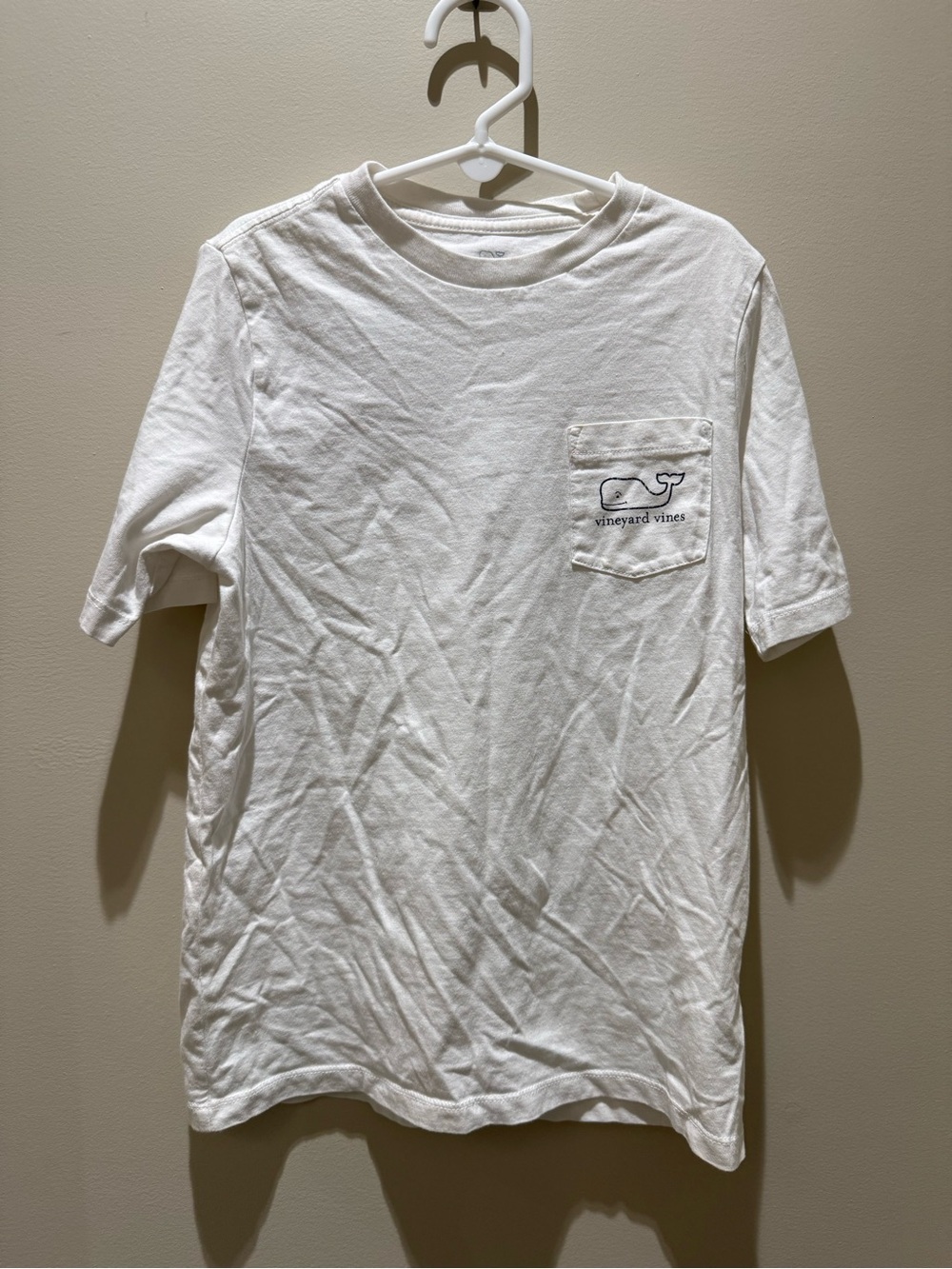 Vineyard Vines Youth Classic Pocket T‑Shirt in White